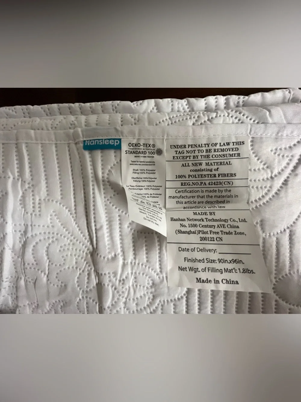 Mansleep Quilt with two shams NEW